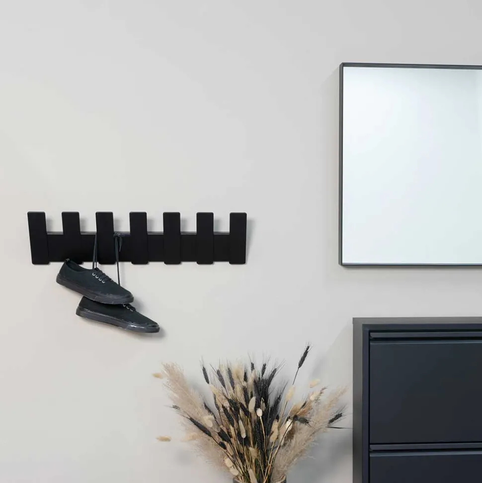 Metallgarderobe mit 7 Kleiderhaken - Halfa