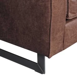 Microfaser 2er Sofa in kantigem Design - Onjamy