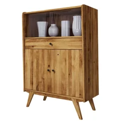 Mid Century Wildeiche Schrank geölt - Hardus I
