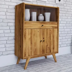 Mid Century Wildeiche Schrank geölt - Hardus I