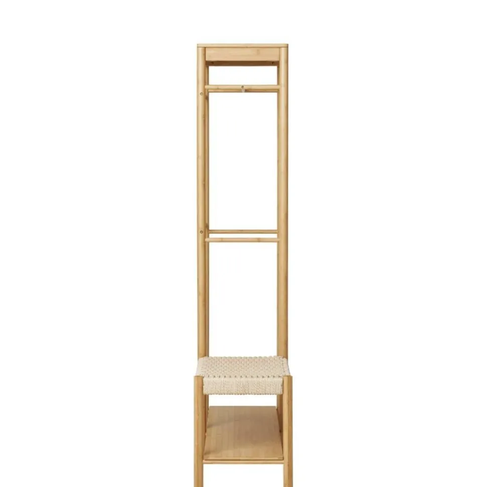 Minimalistische Garderobe aus Bambus - Saridio