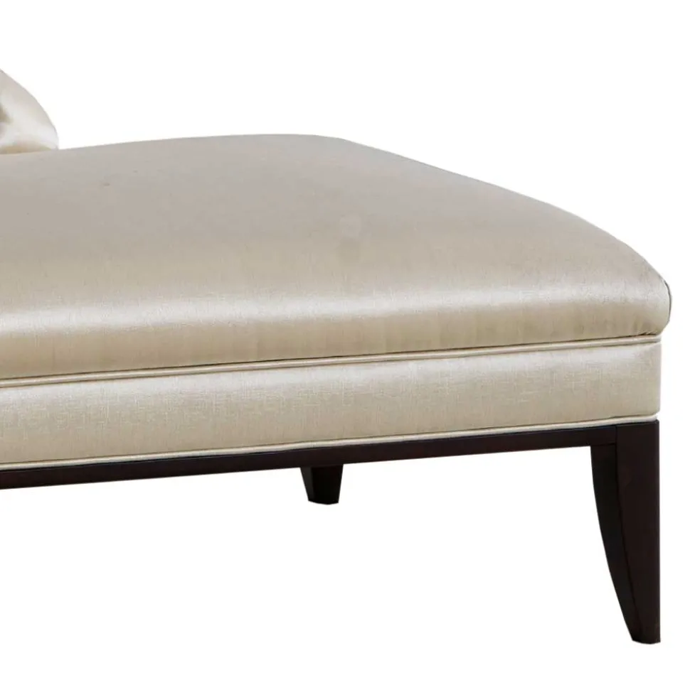 Modern Art Deco Recamiere in Creme und Schwarz - Ghaz