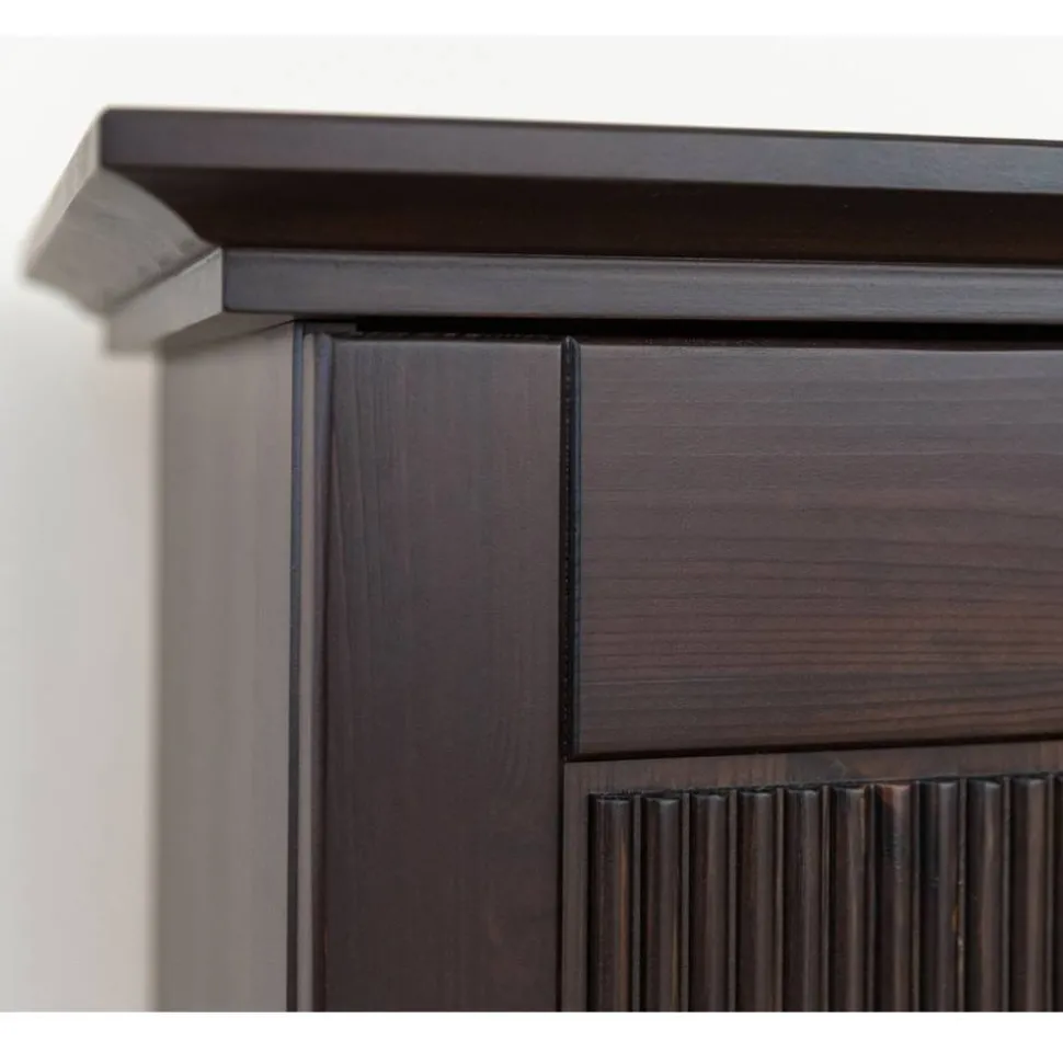 Modern Country Sideboard in Dunkelbraun - Nauizia