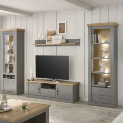 Modern Country Wohnwand Set - Buleta (vierteilig)