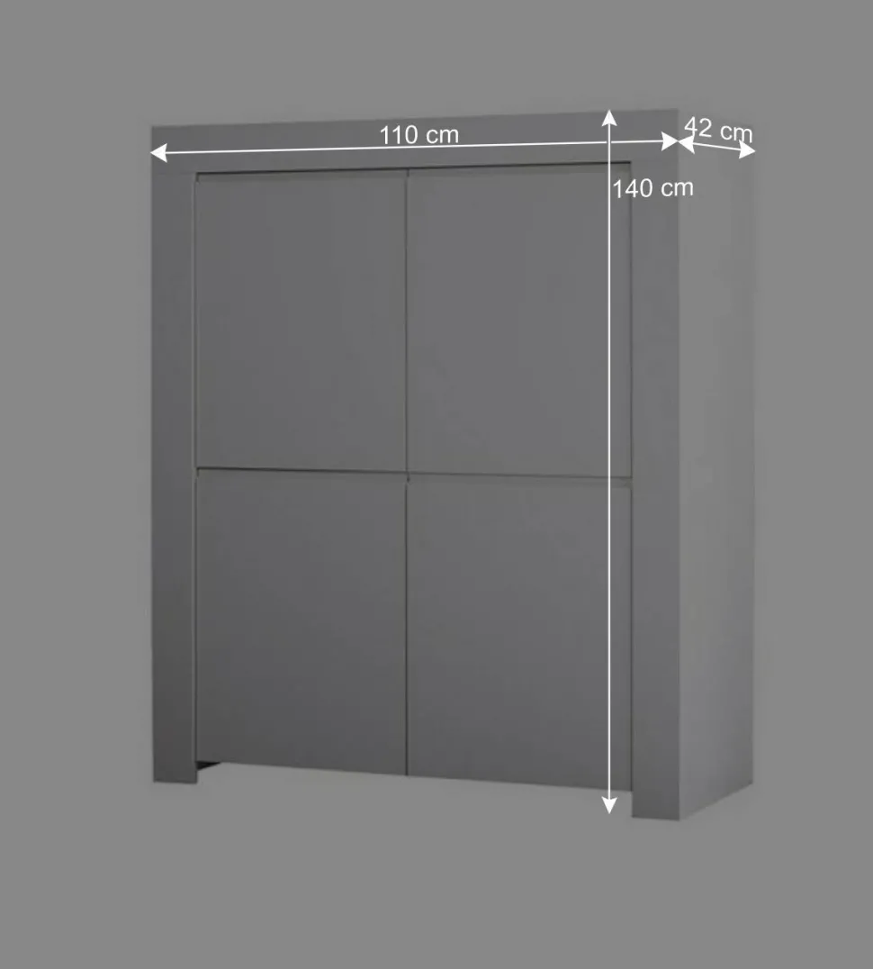 Moderne Anbauwand Möbel Kombi - Mikes (dreiteilig)