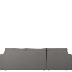 Moderne Couchecke in Grau Stoffbezug - Janilea