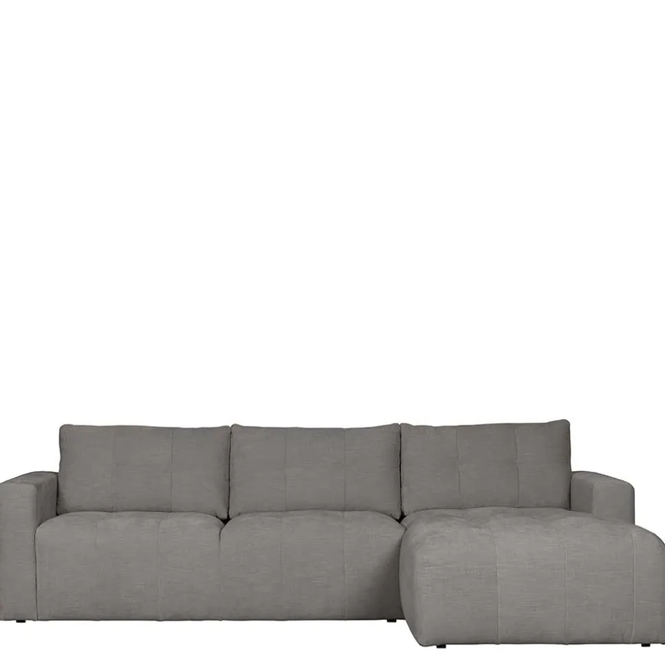 Moderne Couchecke in Grau Stoffbezug - Janilea