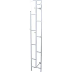 Moderne Design Wandgarderobe aus Stahl in Weiß - Musone