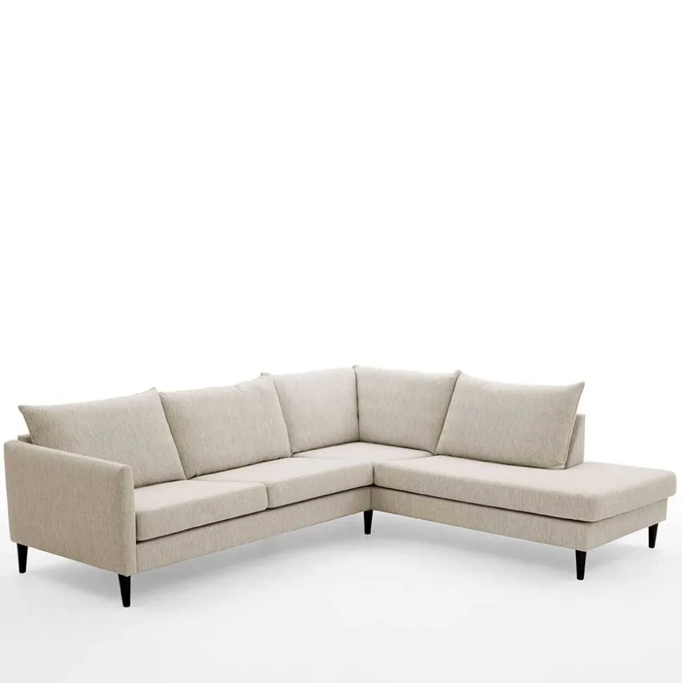 Moderne Eckcouch in Creme - Bentema