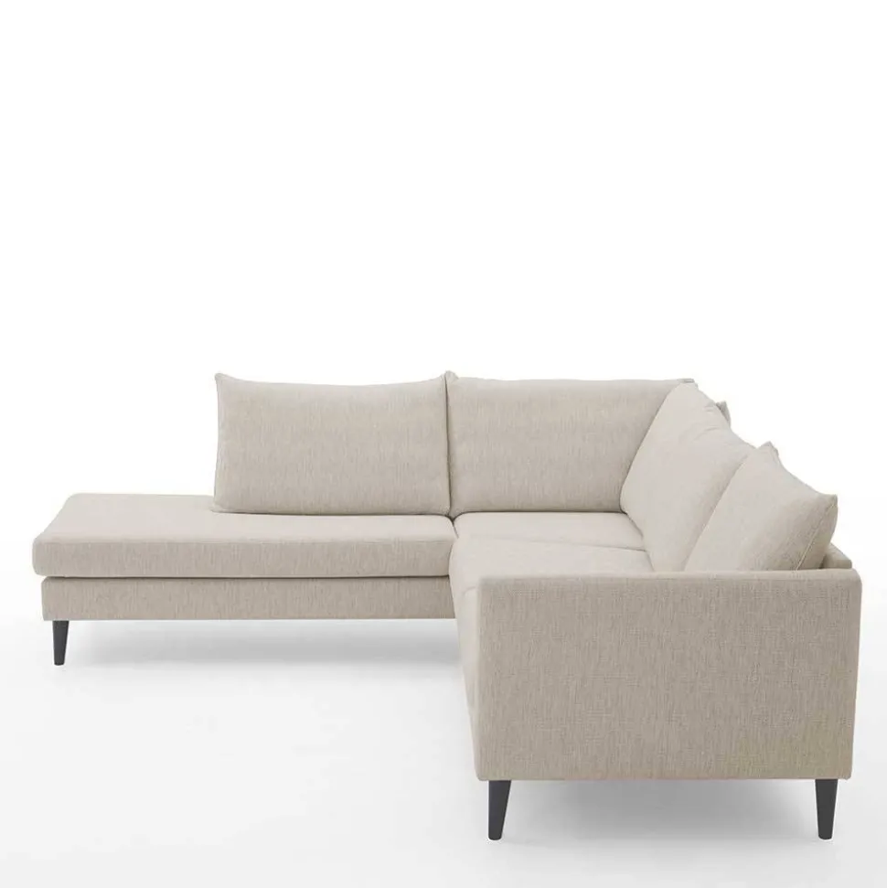 Moderne Eckcouch in Creme - Bentema