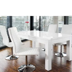 Moderne Essgruppe mit 4 Drehstühlen - Baiamare (fünfteilig)