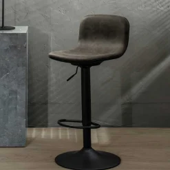 Moderne Stühle für Bar in Grau - Yumagno (2er Set)