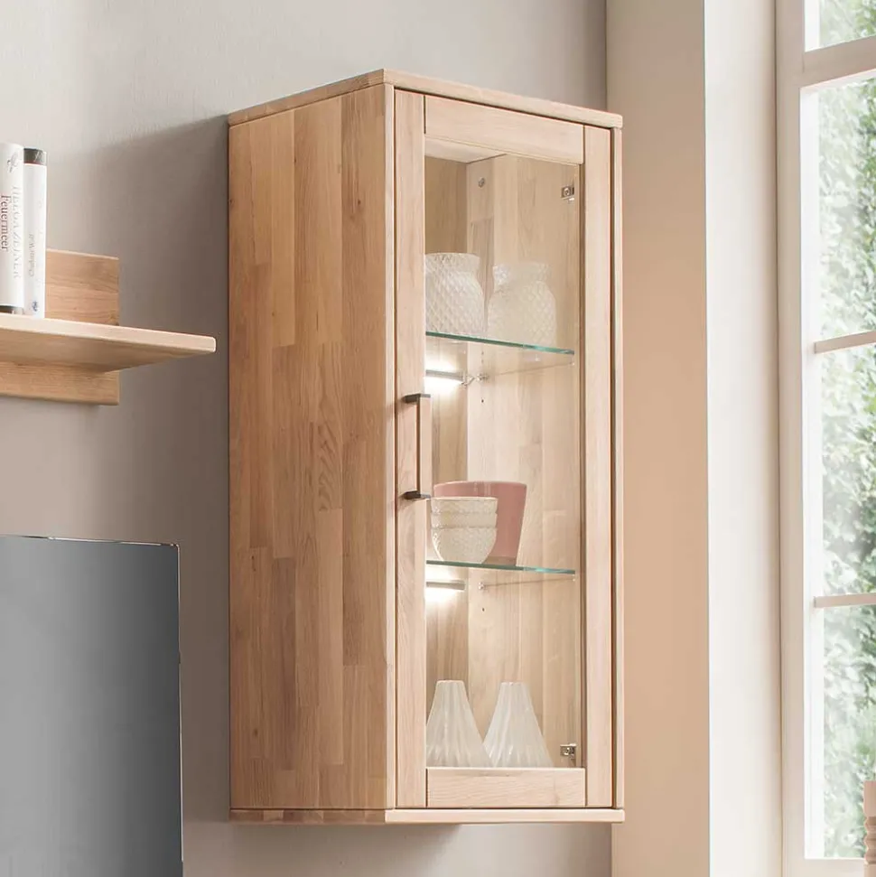 Moderne Wohnwand aus Holz - Dulciana (vierteilig)