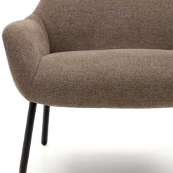 Moderner Chenille Sessel in Hellbraun - Mosso