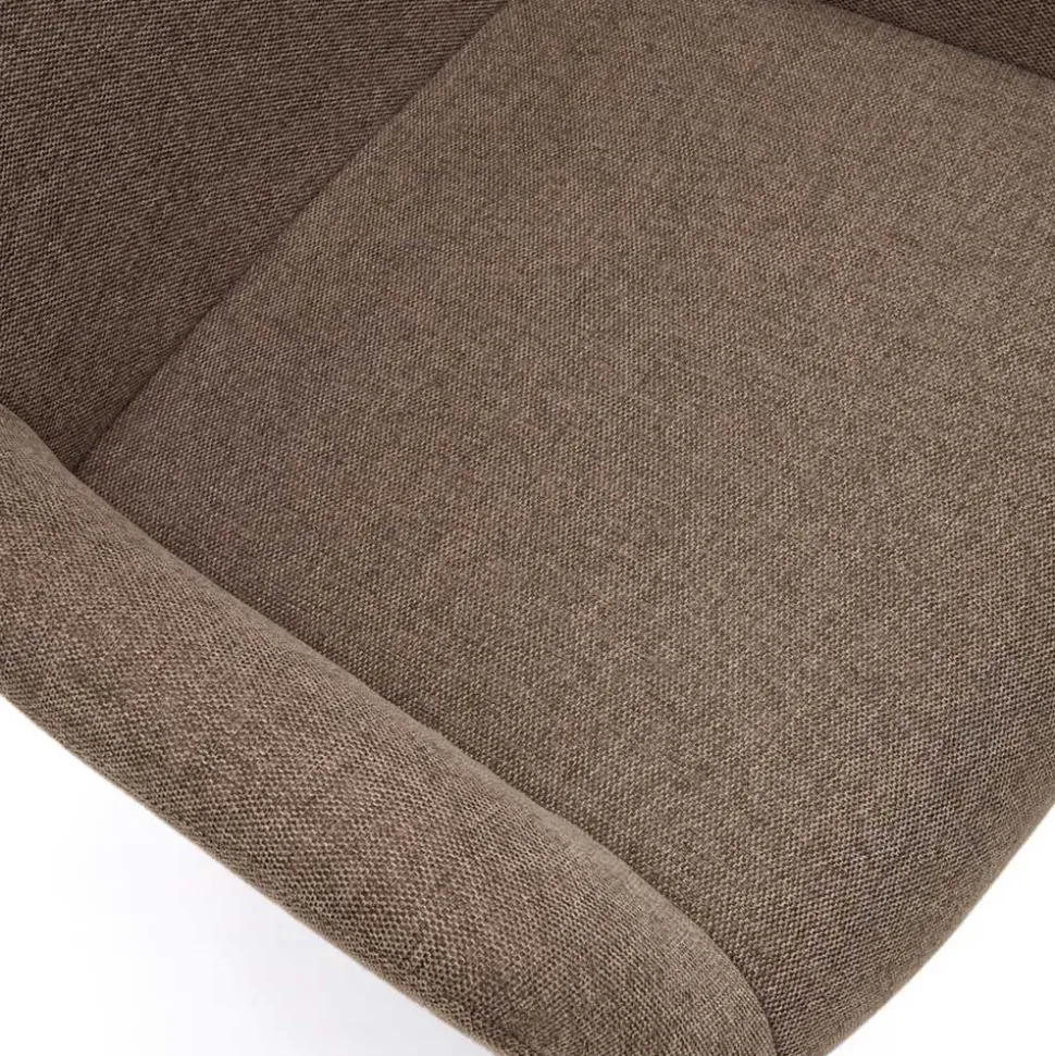 Moderner Chenille Sessel in Hellbraun - Mosso