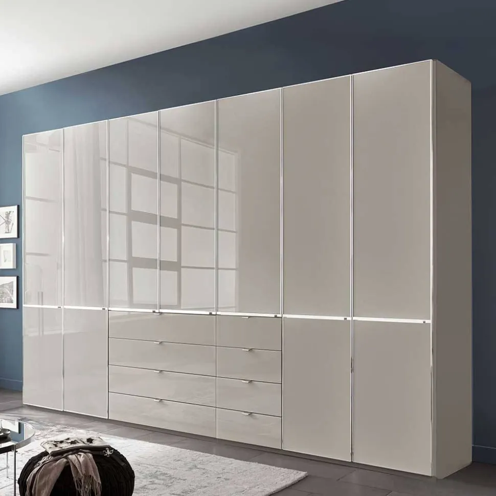 Moderner Kombi-Kleiderschrank 7-türig - Nucina