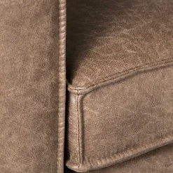 Moderner Microfaser Sessel in Taupe - Xanna