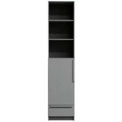 Moderner Schrank in Beton Grau - Almond