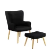 Moderner Sessel mit Hocker - Daylight (zweiteilig)