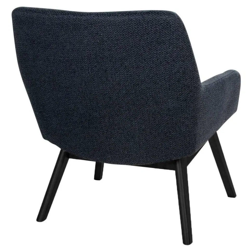 Moderner Sessel mit Strukturstoff in Grau - Mialano
