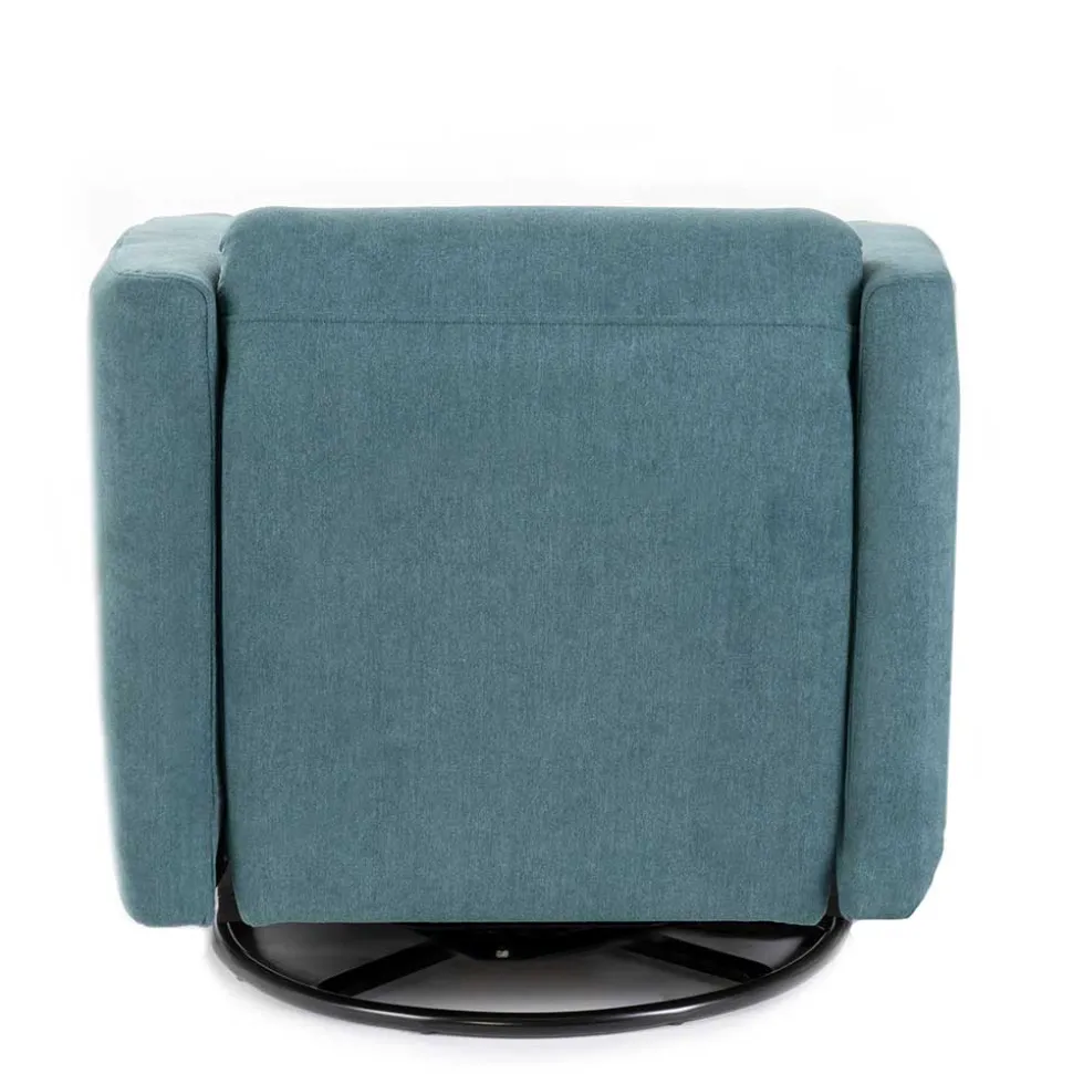 Moderner TV Sessel in Petrol Blau - Edoro