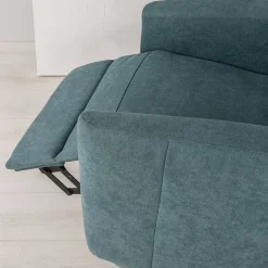 Moderner TV Sessel in Petrol Blau - Edoro