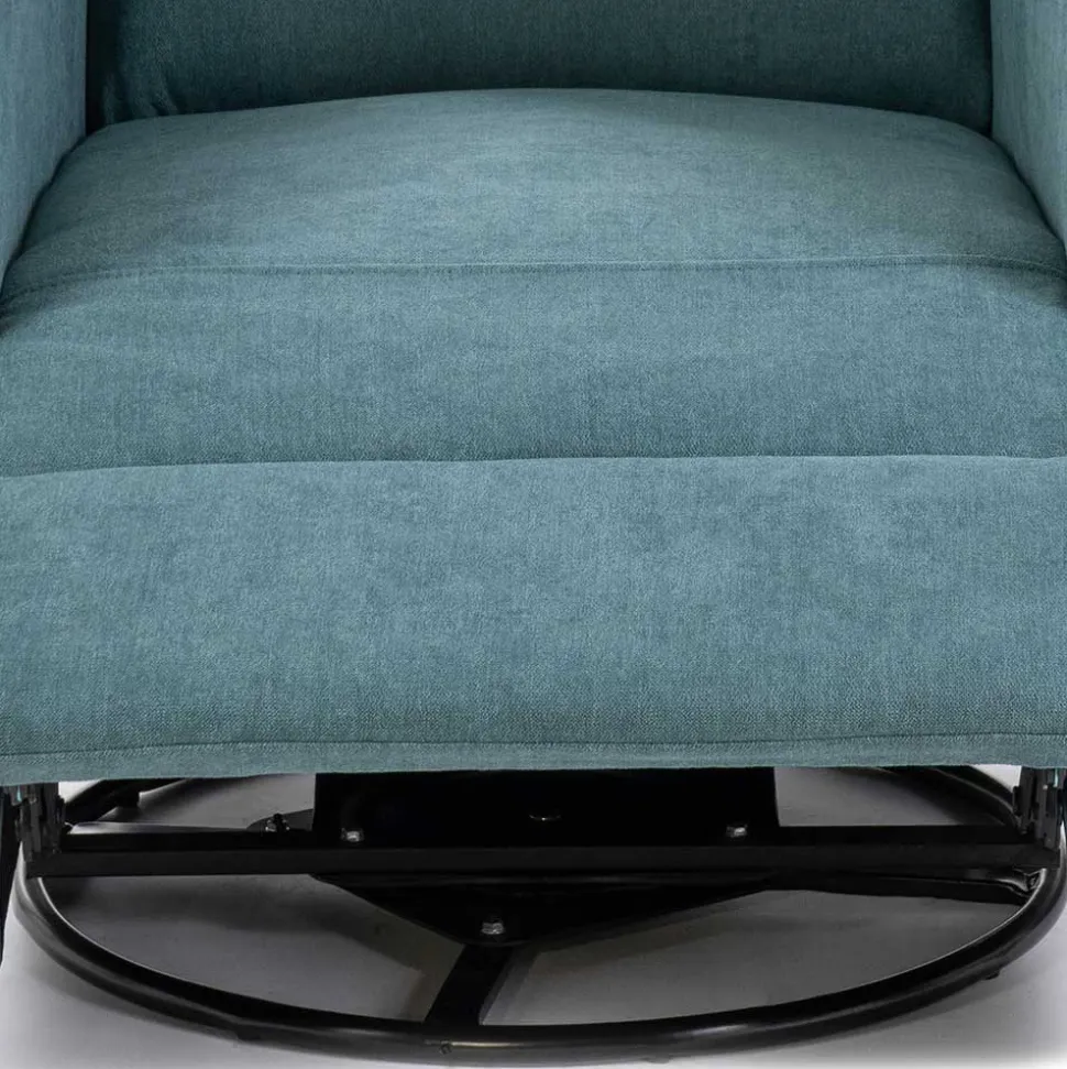 Moderner TV Sessel in Petrol Blau - Edoro