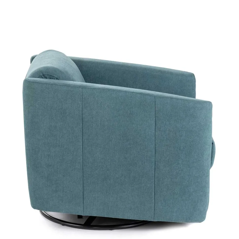 Moderner TV Sessel in Petrol Blau - Edoro