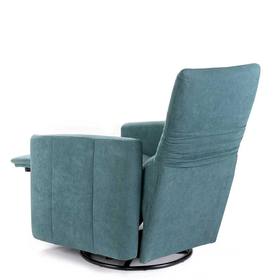 Moderner TV Sessel in Petrol Blau - Edoro