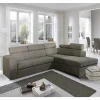 Modernes Ecksofa mit Schlaffunktion und Bettkasten - Janilea