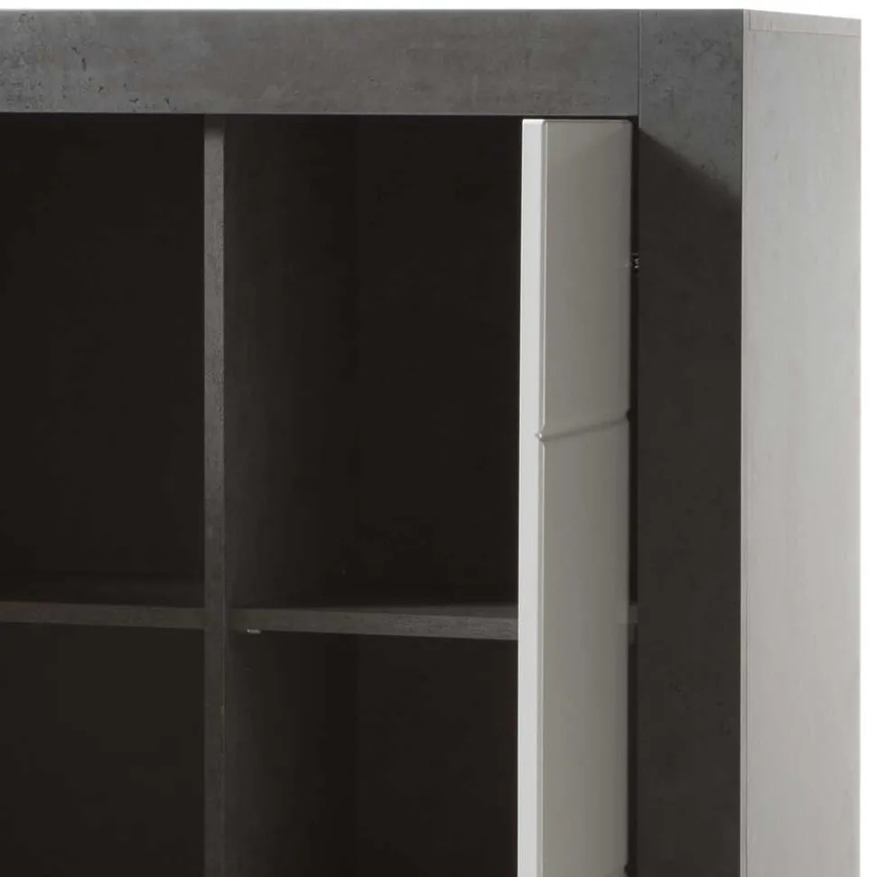 Modernes Hochglanz Highboard mit 2 Türen - Istensa I