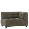 Modernes Modulsofa Ecke in Blassgrün Cord - Praggio