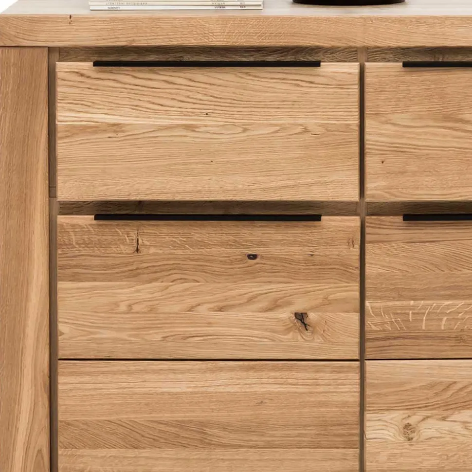 Modernes Sideboard in Eiche teilmassiv - Nelenia