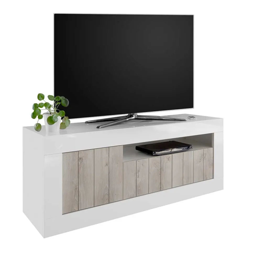 Modernes TV Lowboard mit Fach & 3 Türen - Merenda