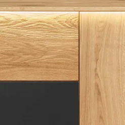 Modernes Wildeiche Sideboard mit LED Licht - Viligrana