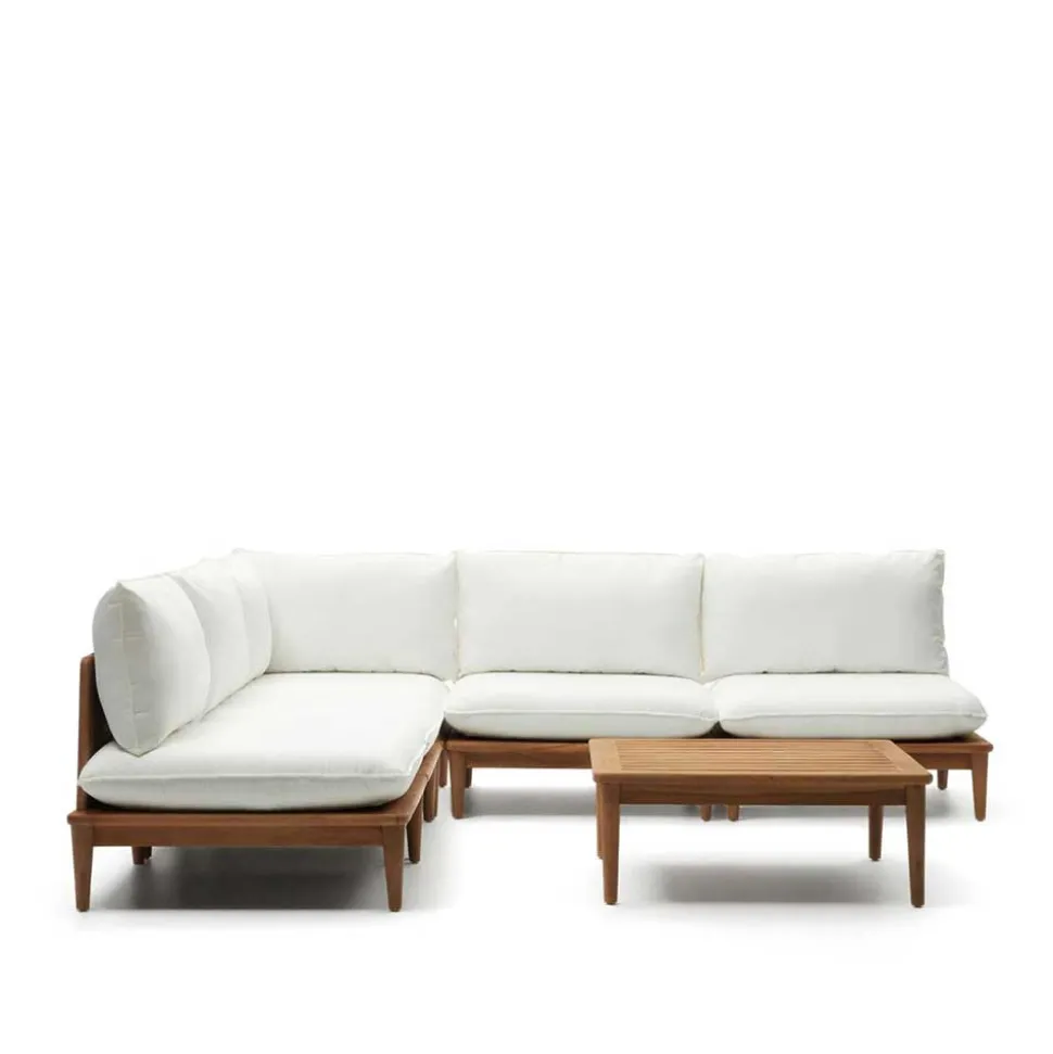 Modul Lounge aus Teak - Palm (sechsteilig)