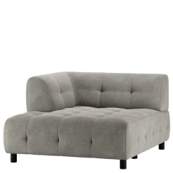 Modul Sofaecke links in Graugrün Chenille - Aramato