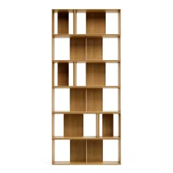 Modulares Standregal in Eiche Furnier - Hero (neunteilig)