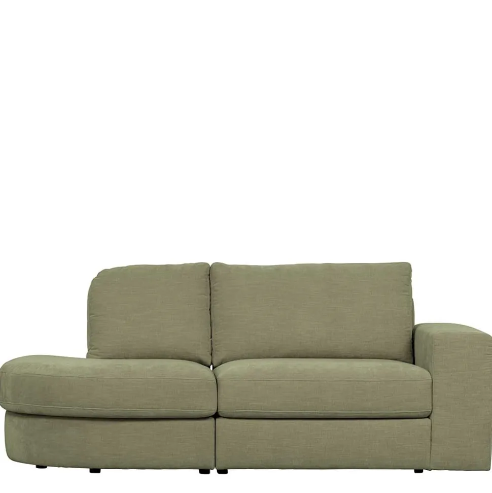 Modulcouch 2 Elemente Set in Graugrün - Perconia