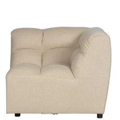 Modul-Couch Ecke in Beige Stoff - Donabello