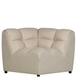 Modul-Couch Ecke in Beige Stoff - Donabello