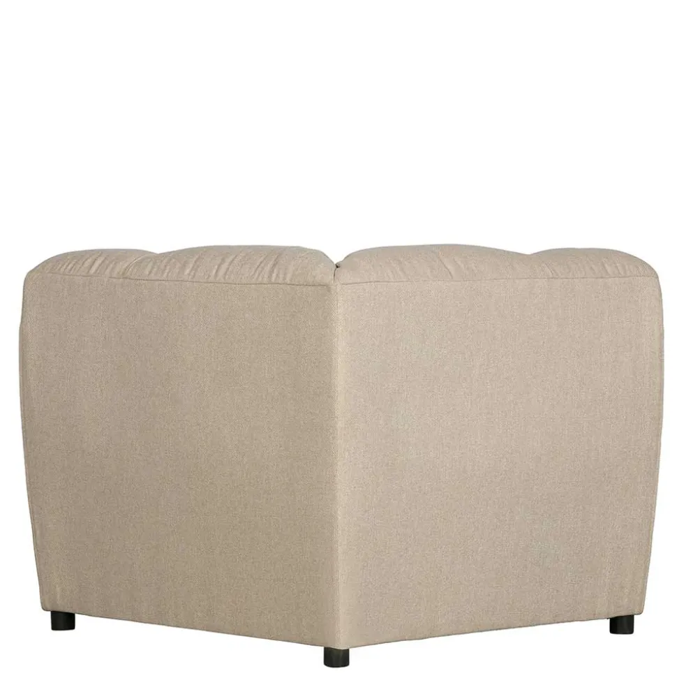Modul-Couch Ecke in Beige Stoff - Donabello