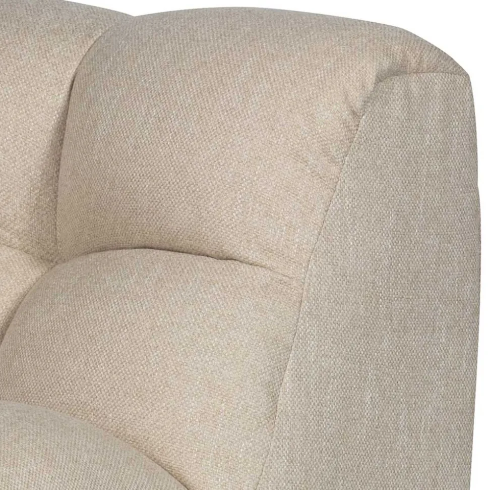 Modul-Couch Ecke in Beige Stoff - Donabello