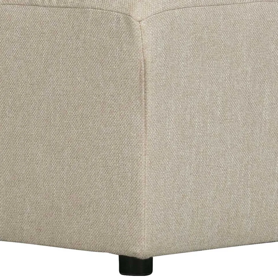 Modul-Couch Ecke in Beige Stoff - Donabello