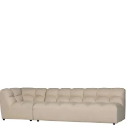 Modul-Couch Ecke in Beige Stoff - Donabello
