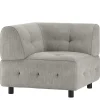 Modul-Polstercouch Eckelement in Graugrün - Aramato