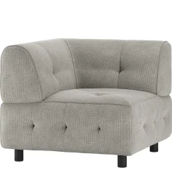 Modul-Polstercouch Eckelement in Graugrün - Aramato