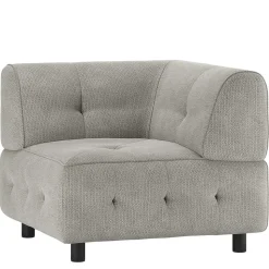 Modul-Polstercouch Eckelement in Graugrün - Aramato
