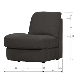 Modulsofa Abschluss-Element links gerundet - Jilatov
