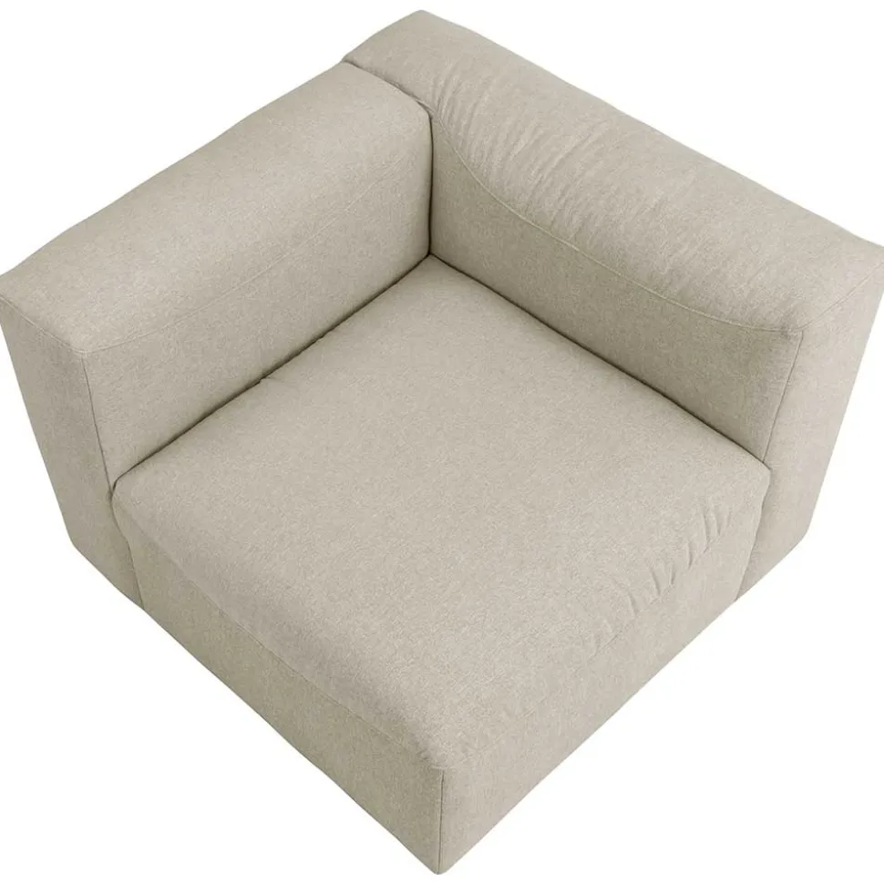 Modulsofa Eckelement in Cremeweiß - Tembreno